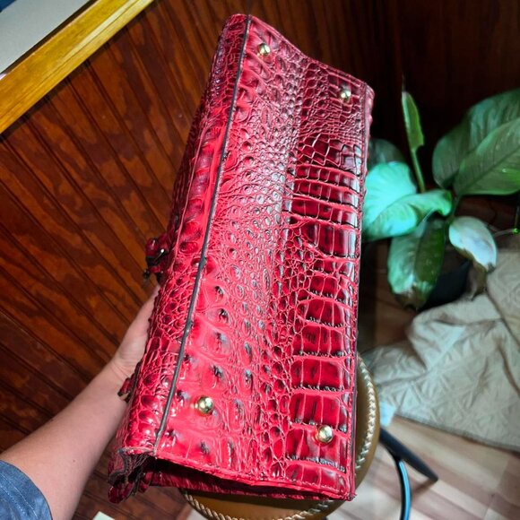 Red Authentic Brahmin Bag Tote Purse - Picture 8 of 8